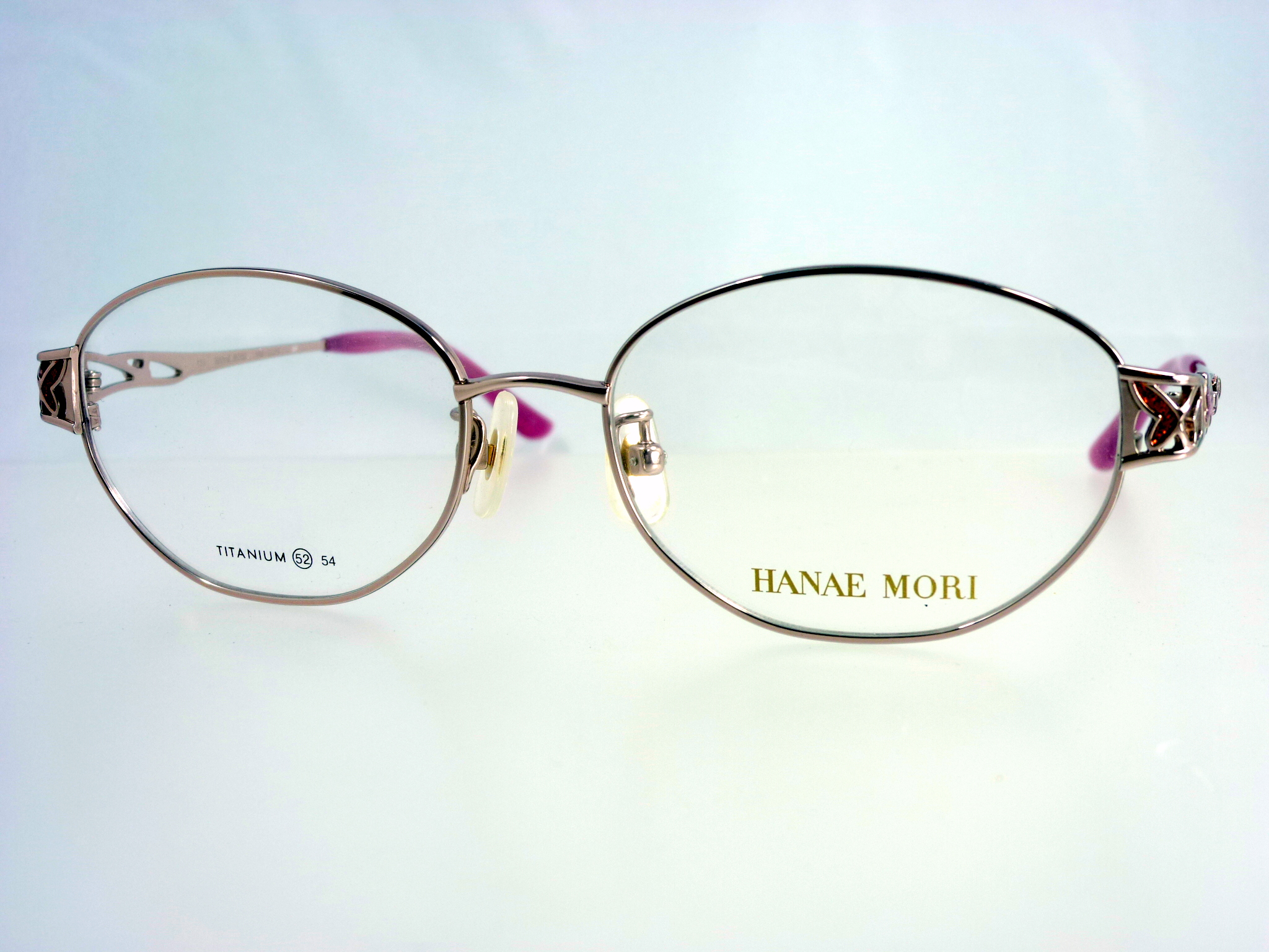 きれい AA893 HANAE MORI ハナエモリ チタン メガネ HM-2080